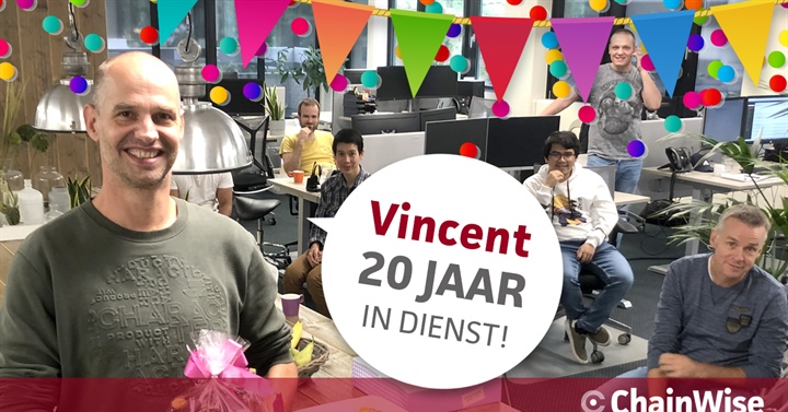 Vincent 20 jaar bij ChainWise! 