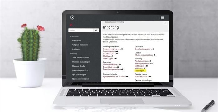 Cursusplanner feestdagen