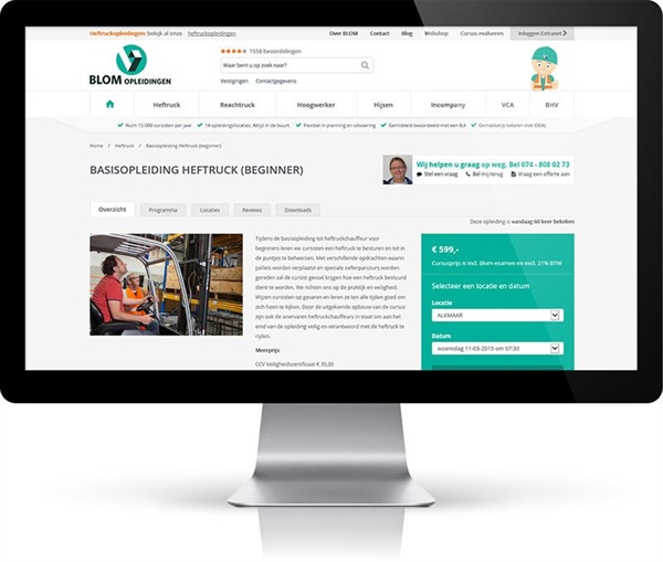 Online inschrijven ChainWise Cursusplanner