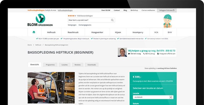 Online inschrijven ChainWise Cursusplanner